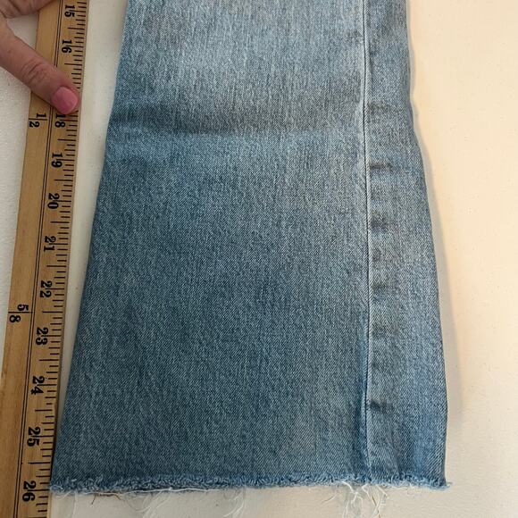 Ann Taylor The Kick Crop High Rise Jeans Size 4 Raw Hem - Picture 7 of 16